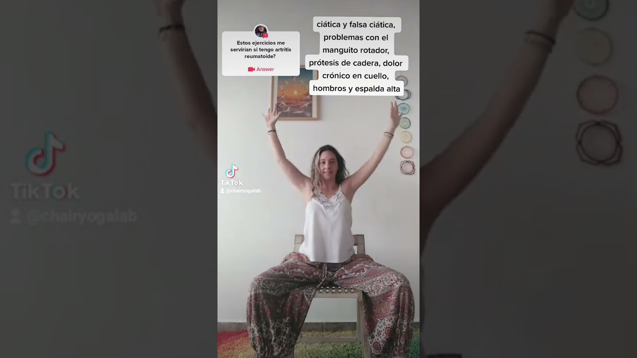 😱 El yoga en silla ayudan a personas con padecimientos como artritis reumatoide, ciática y más!
