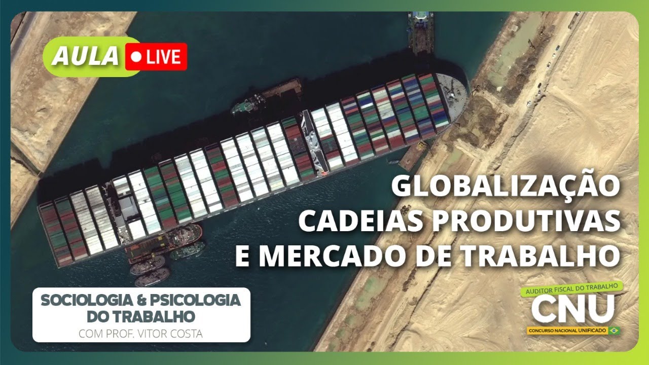 Globalização e Novas Cadeias Produtivas | CNU CONCURSO NACIONAL UNIFICADO 2024 | Eixo 3 Bloco 4