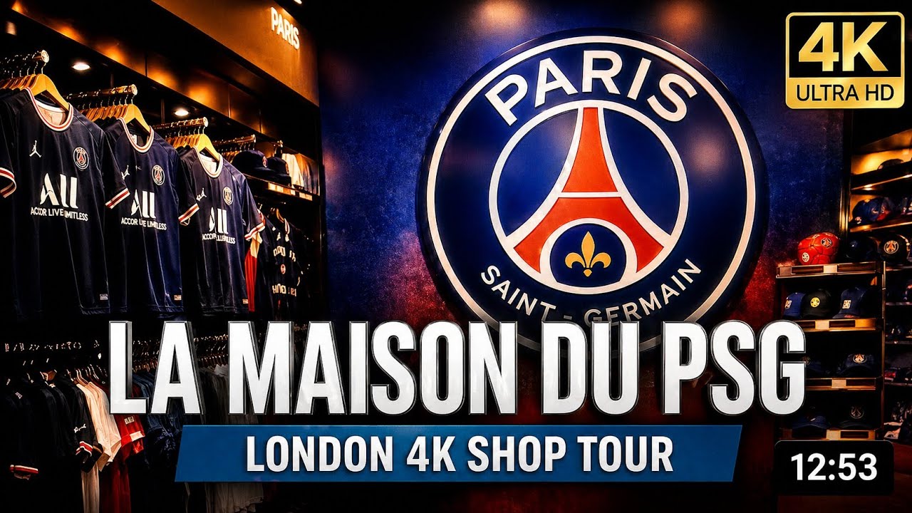 LA MAISON DU PSG London – Inside the Paris Saint-Germain Pop-Up 4K TOUR