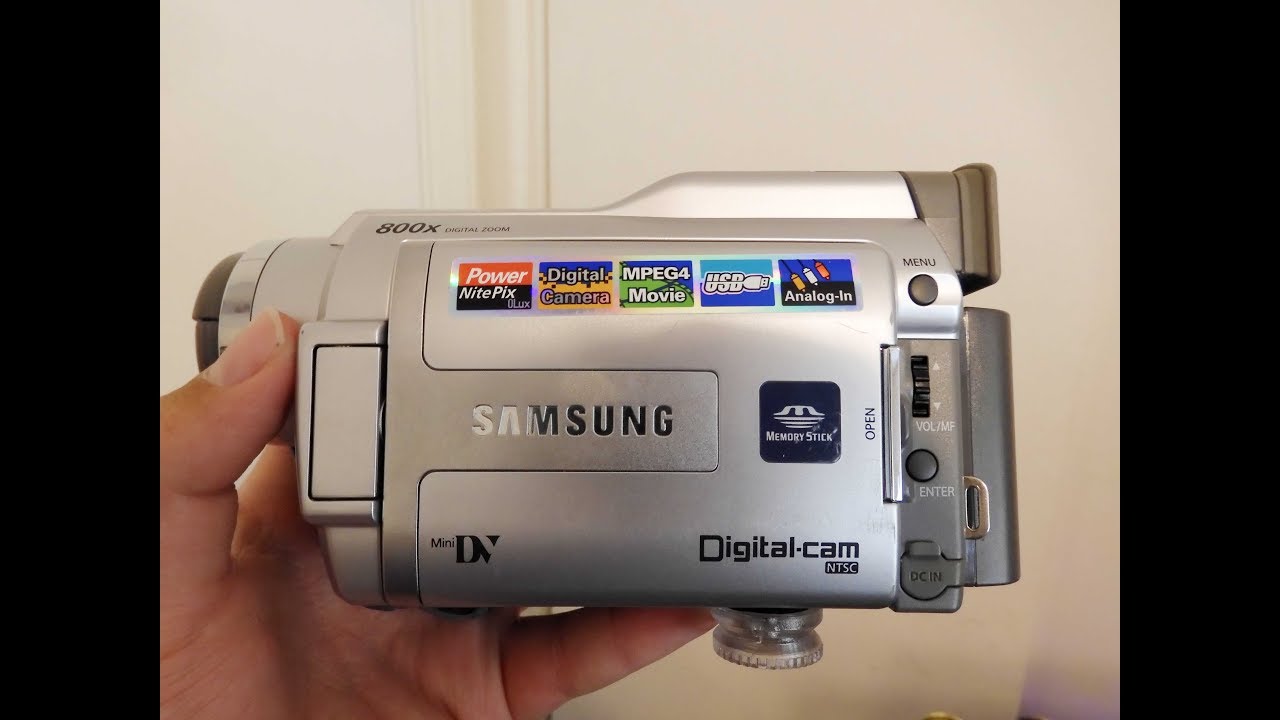 The samsung SCD27 (miniDV camcorder)