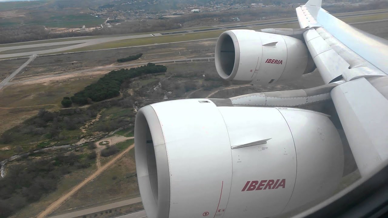 IBERIA A340-600 ||MAD-BOG|| Taking off from Madrid