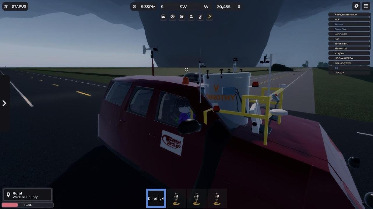 Roblox перехватили Торнадо ef 5 бочка