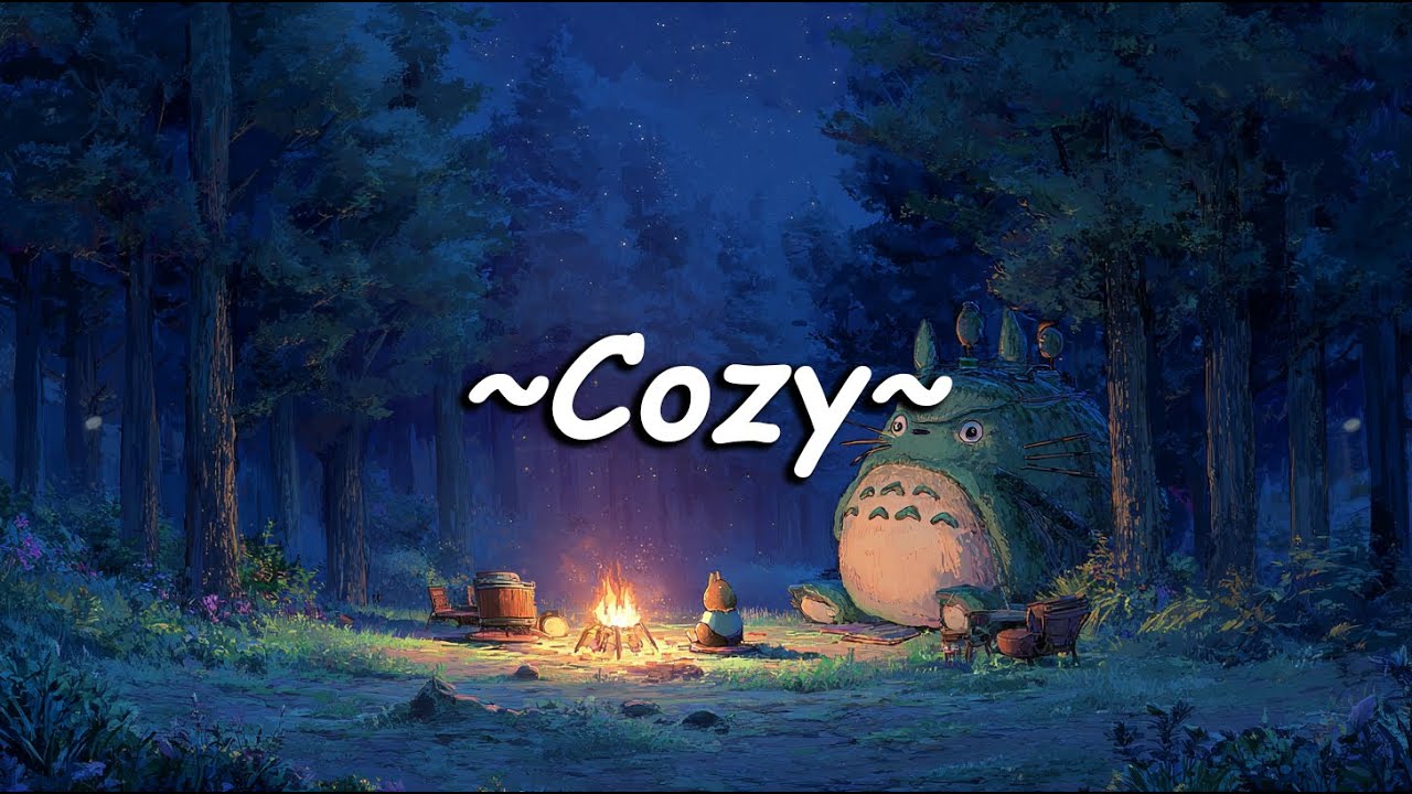 COZY 🔥 Warm Campfire Ambience to Relax ✨ Serenity to Melt Away Stress [ Piano & Fire Sounds ]