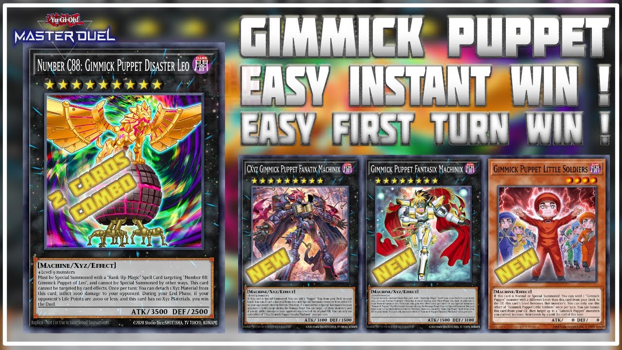 New INSTANT WIN & FTK 1 CARD Combo GIMMICK PUPPET | Post CHAOTIC SHOWTIME | Yu-Gi-Oh! Master Duel