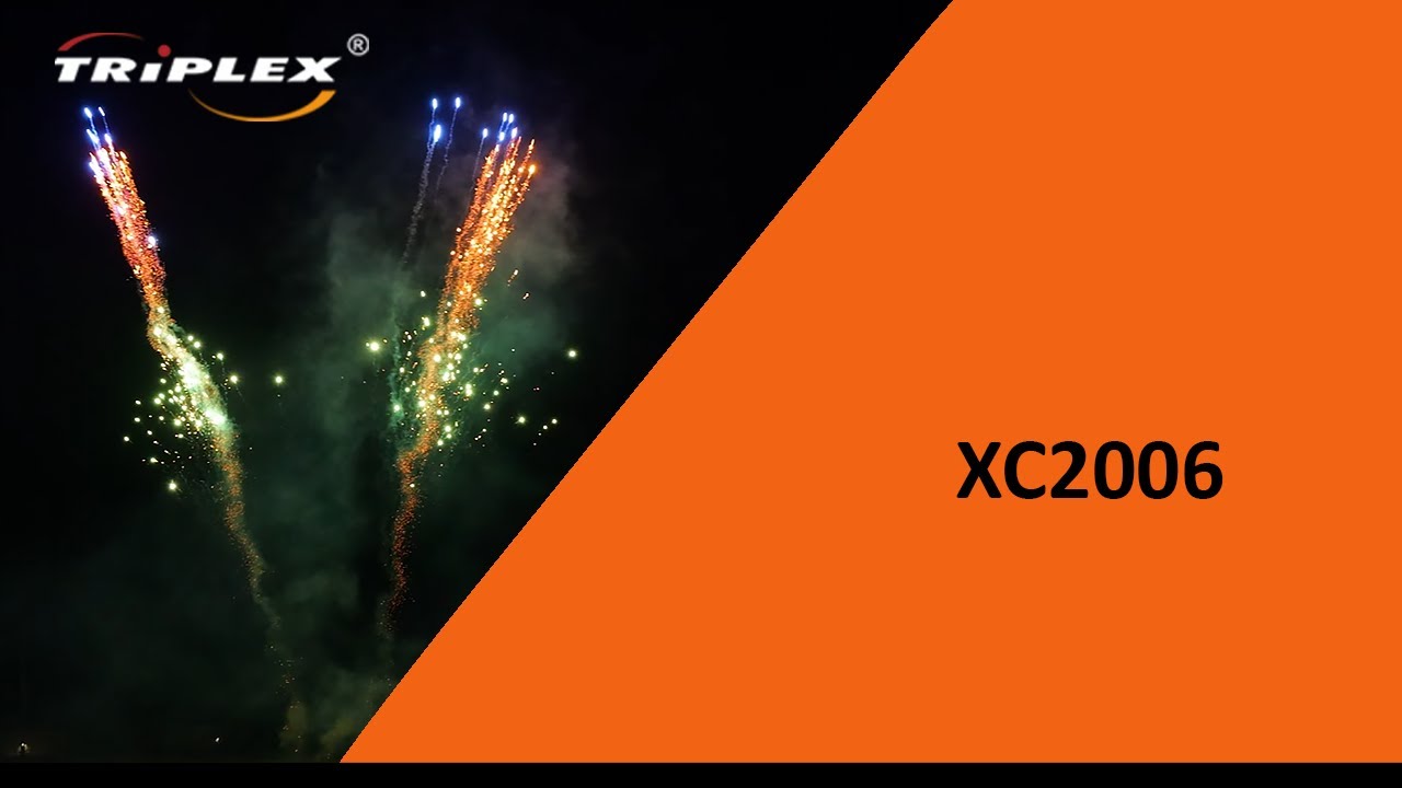FAJERWERKI XC2006 SINGLE SHOT 1.2&Prime; F2 TRIPLEX FIREWORKS
