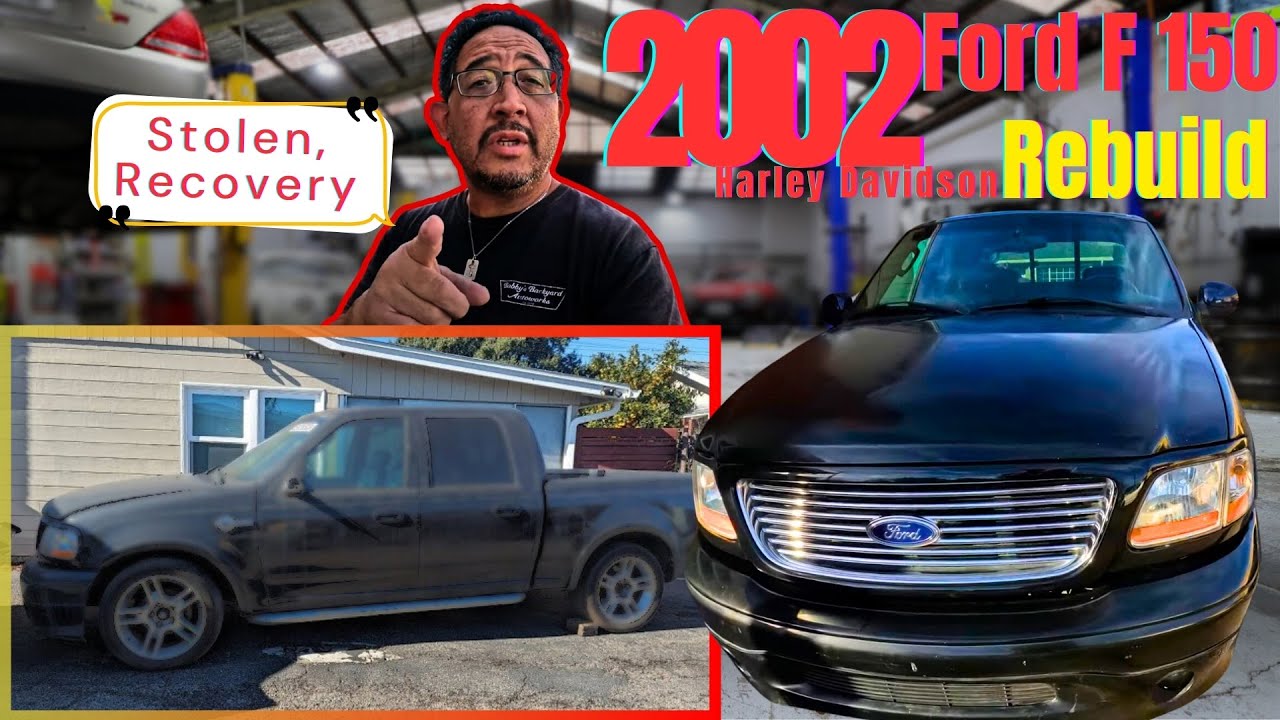Salvage Auction Rebuilds | 2002 Ford F 150 Harley Davidson Rebuild Part 01 |