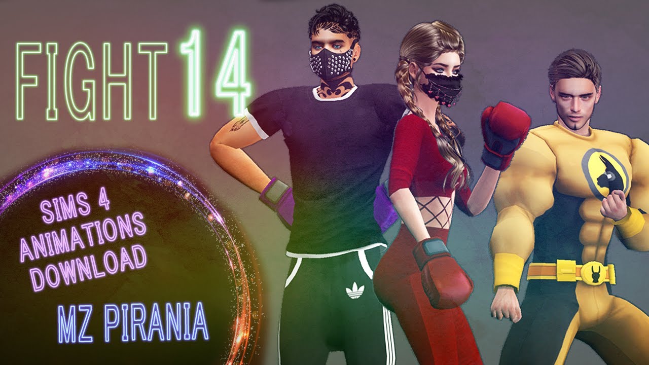 FIGHT 14  | Sims 4 Custom Animations | (Download)