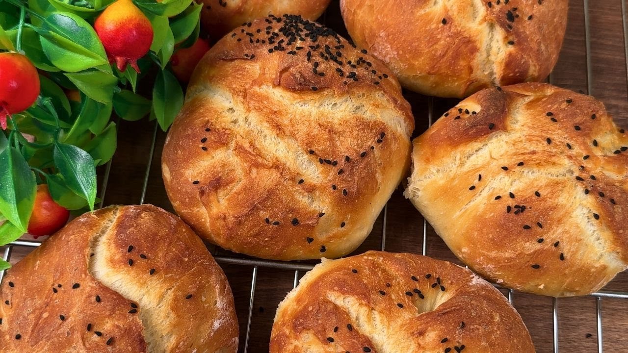 No-Knead Bread Rolls | Crispy Outside, Cloud-Soft Inside