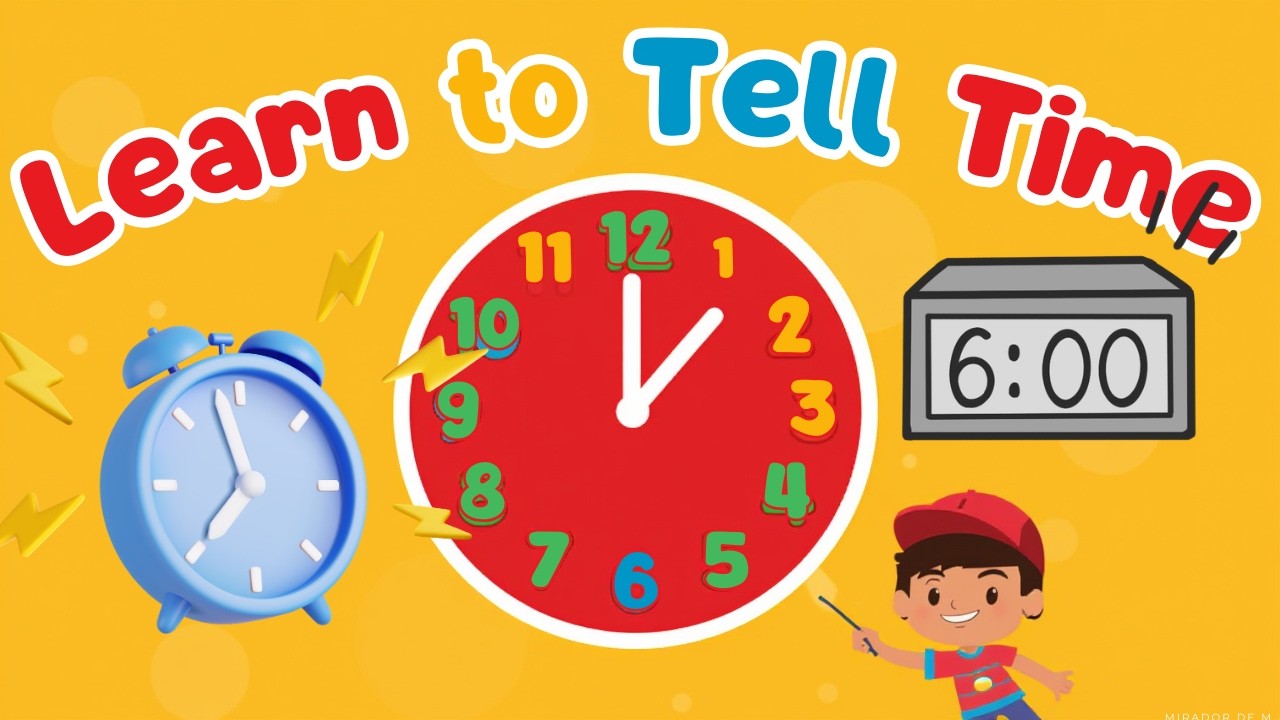 Learn to Tell Time ⏰ Easy Clock Learning for Kids