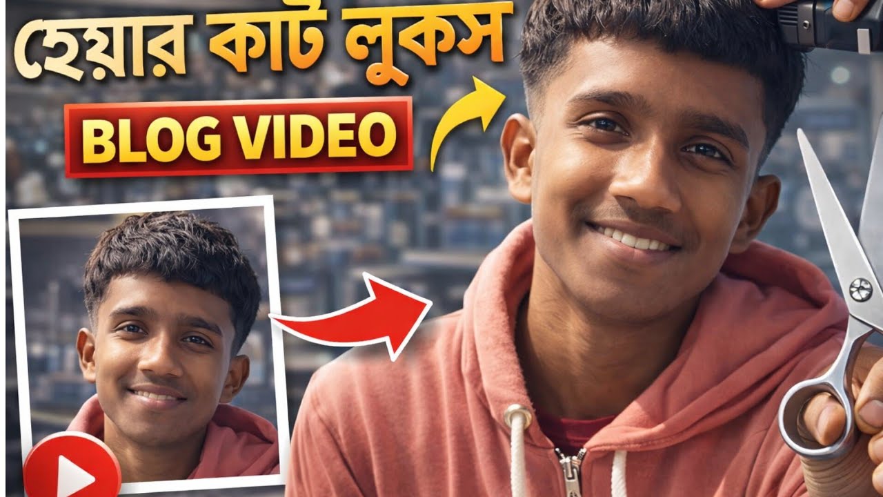 অনেকদিন পরে আজকে একটু চুল কাটতে গিয়েছিলাম😱।
