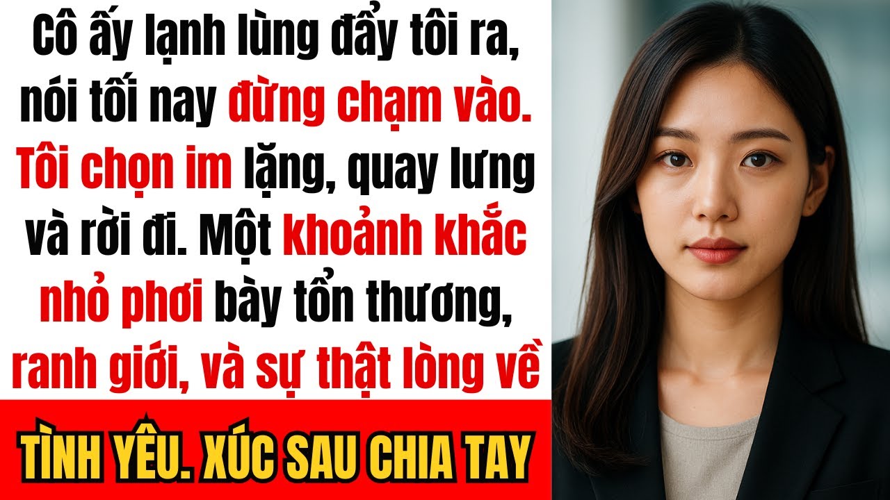 “Cô ấy đẩy tôi ra và nói: ‘Tối nay đừng chạm vào tôi’ — nên tôi nói ‘Không bao giờ’ rồi bỏ đi.