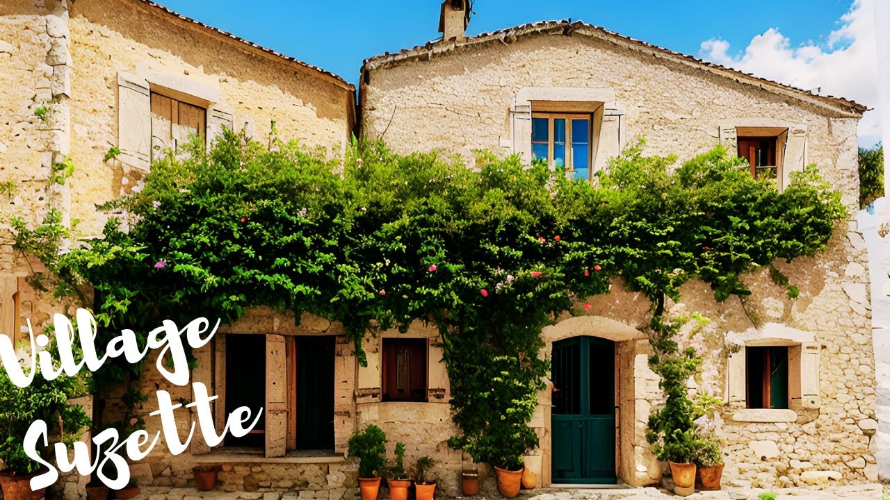 Suzette - Un beau village médiéval dans le sud de la France - Un village à l’architecture unique