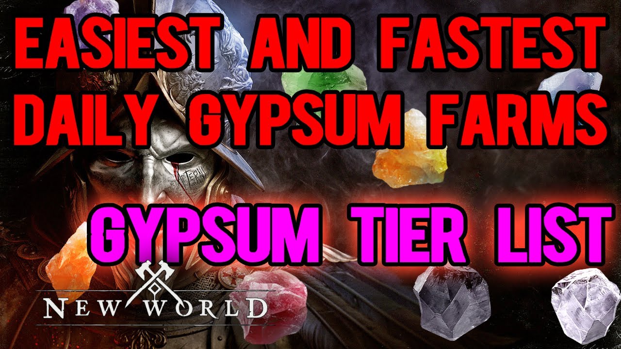 EASY to get DAILY Gypsum, Get OTHER benefits farming your New World Gypsum