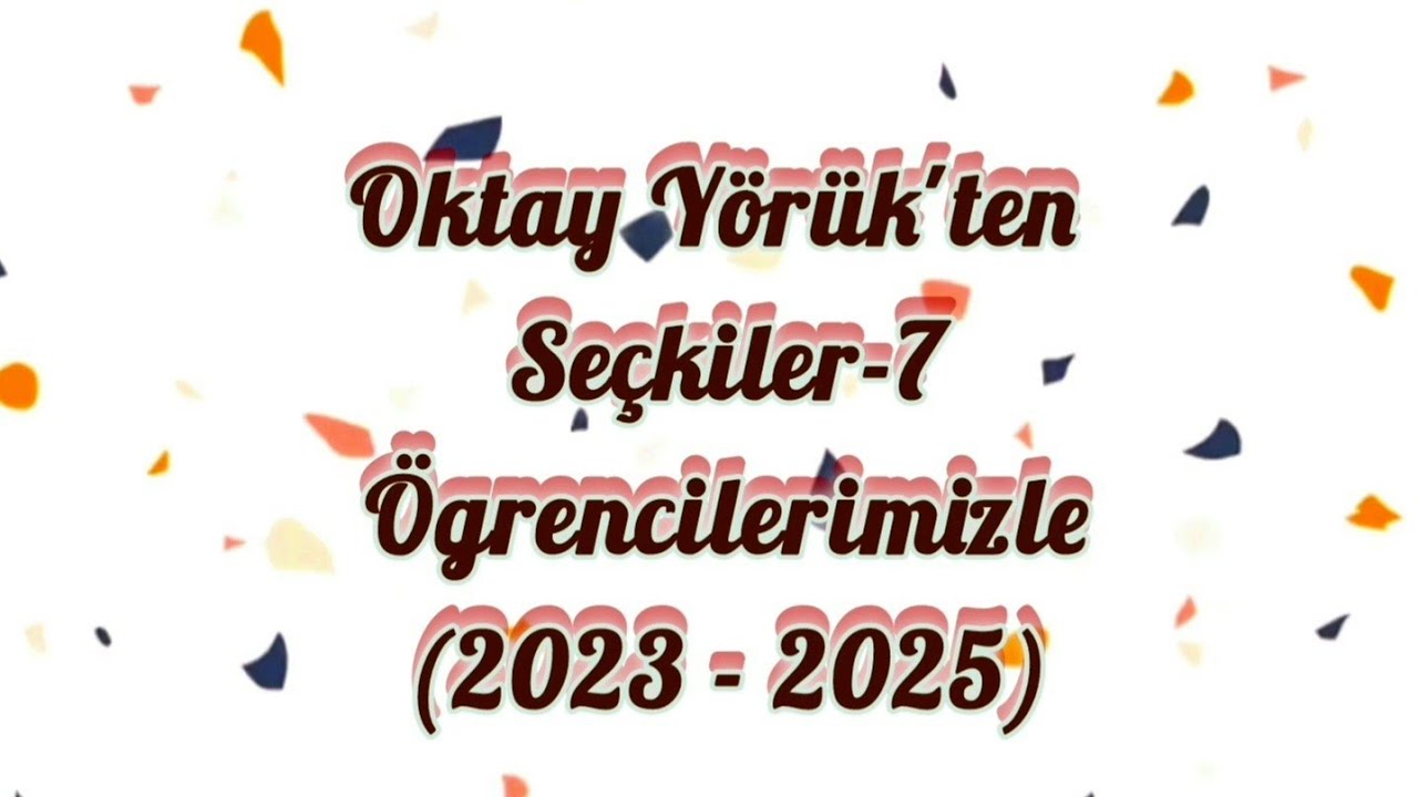 Oktay Yörük'ten Seçkiler- 7 