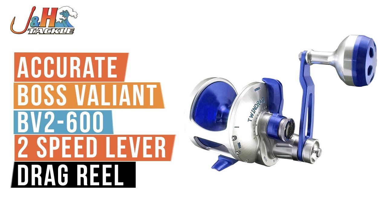 Accurate Boss Valiant BV2-600 2 Speed Lever Drag Reel | J&H Tackle