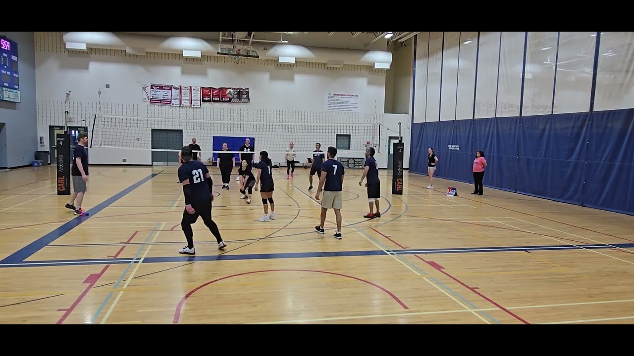 Volleyball game 🏐.  Third set.  Mixed Impact vs Ball Busters 