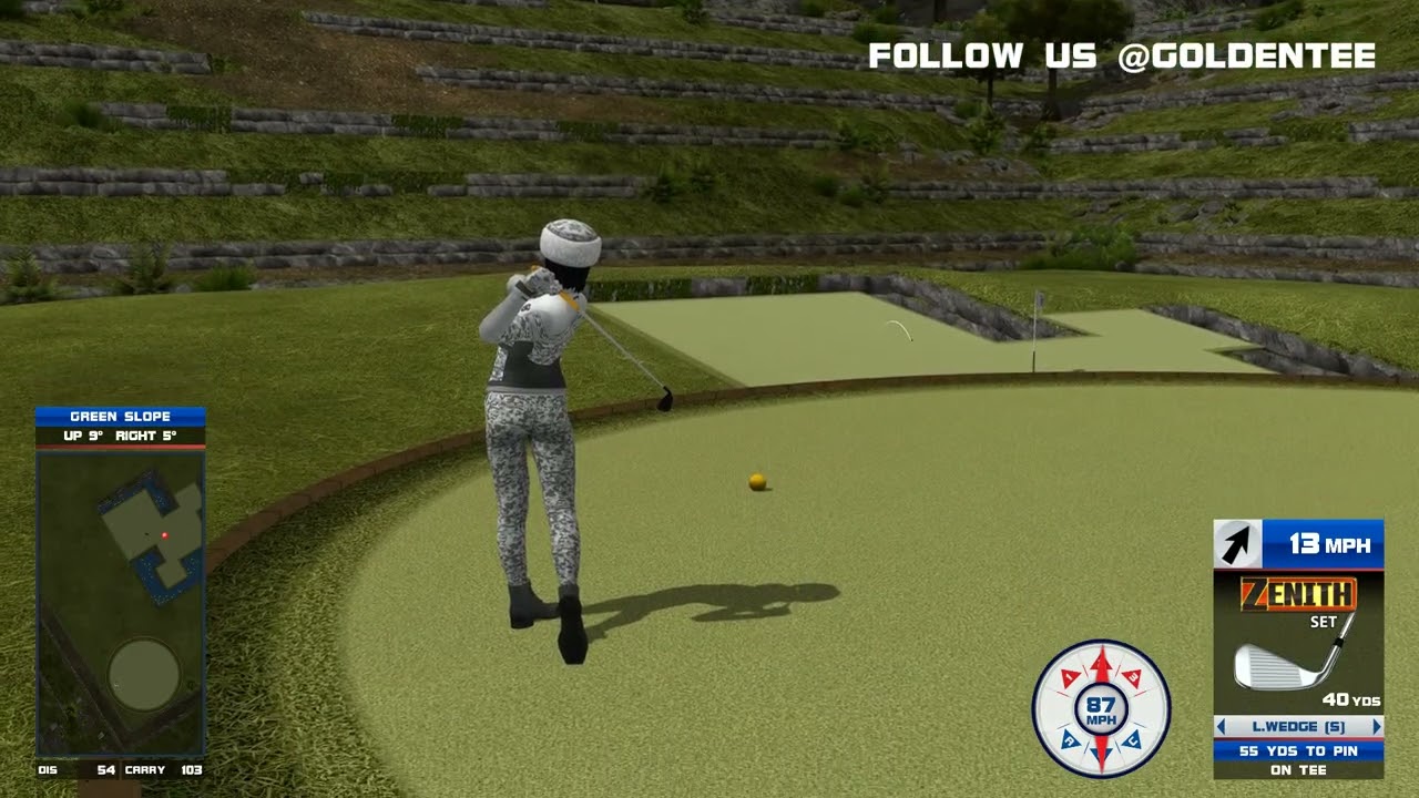 Golden Tee Great Shot on Machu Picchu!