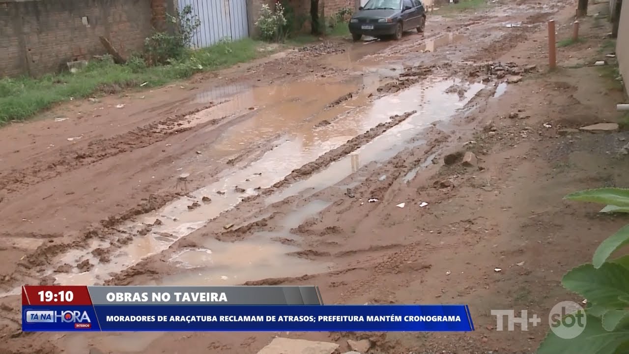 Moradores reclamam de atraso nas obras do bairro Taveira, em Araçatuba