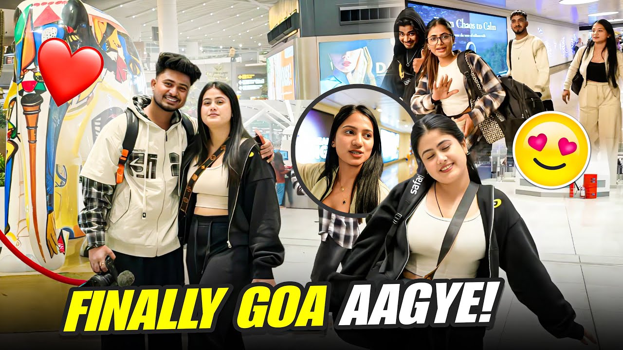 Finally Goa Aa Gye 😍 | First Flight ✈️ With Stargirl & Group | Full Masti 
