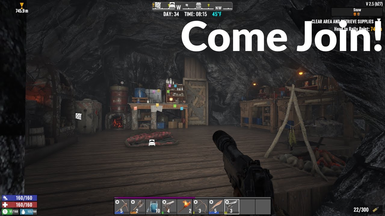 Exploring Looting And More In The PvP 7 Days To Die Server!