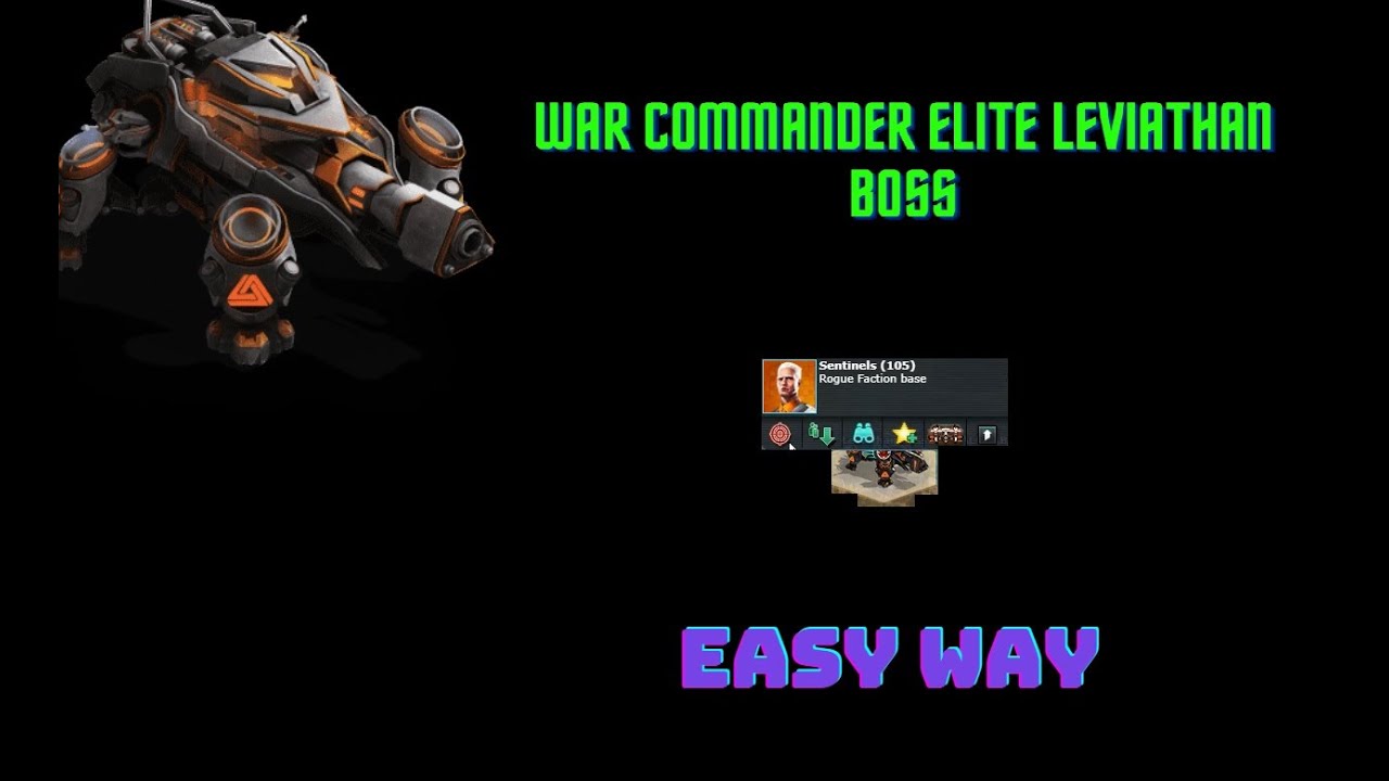 War Commander Elite Leviathan Boss Base 105 Easy Way.