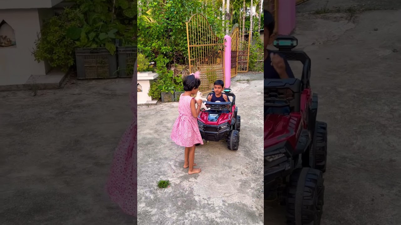Little girl saved a kitten #cute
