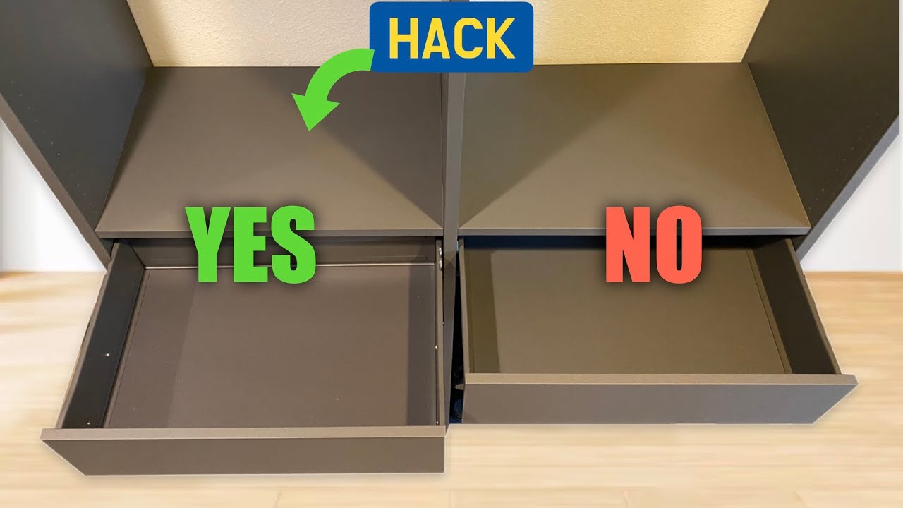 Ultimate IKEA AURDAL Drawer Hack: Easy Full Pull-Out & Push-Open Upgrade!
