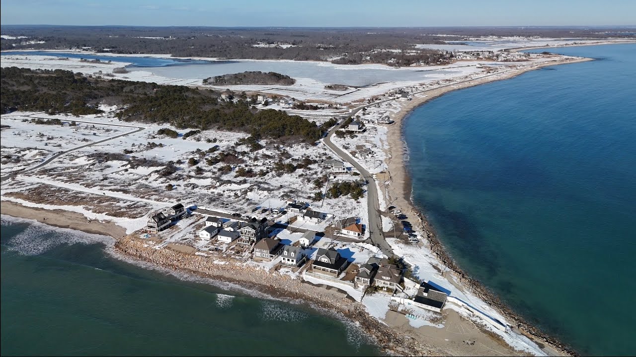 This Massachusetts Beach Looks Unreal From The Sky | Horseneck Beach 4K Drone