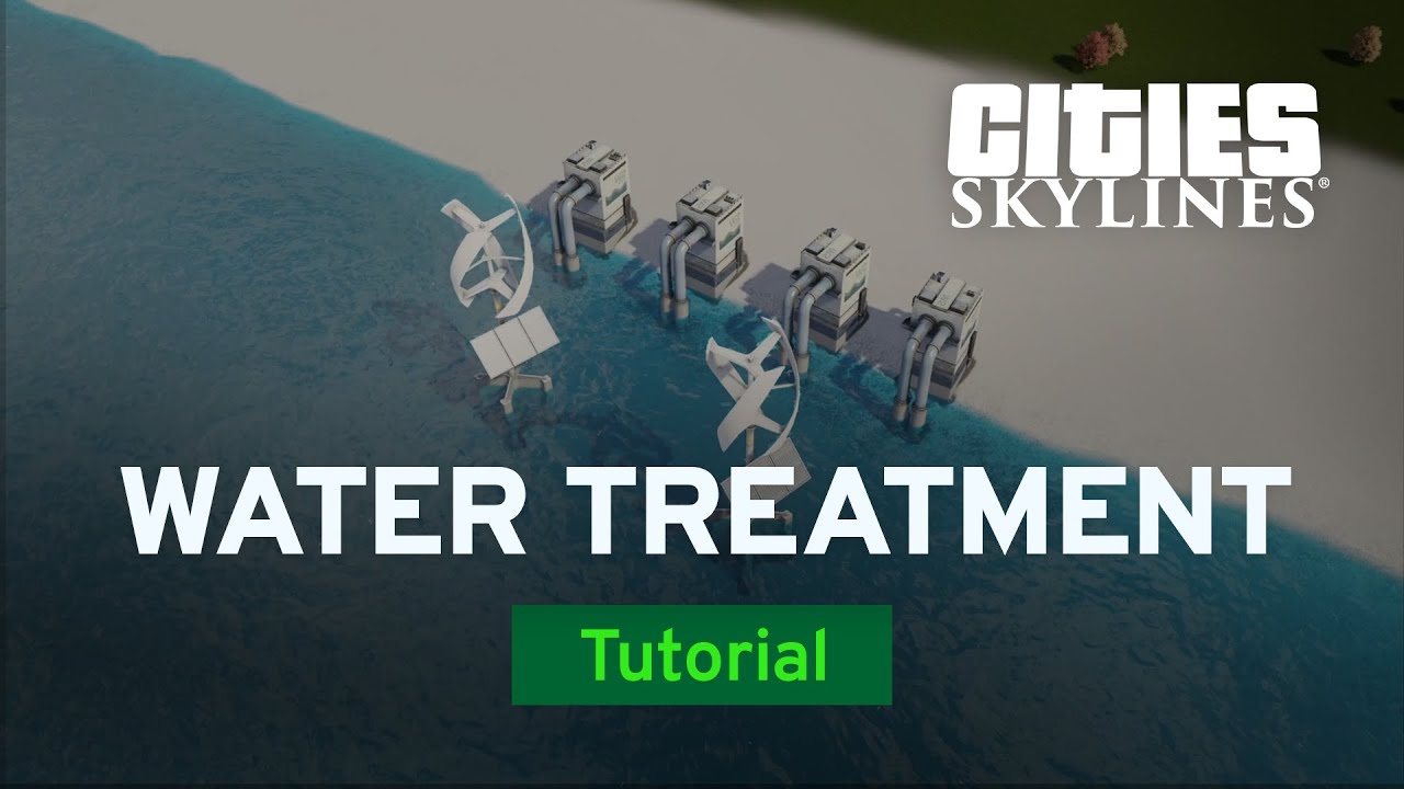Building a Water Treatment Plant with Distanced | Modded Tutorial | Cities: Skylines