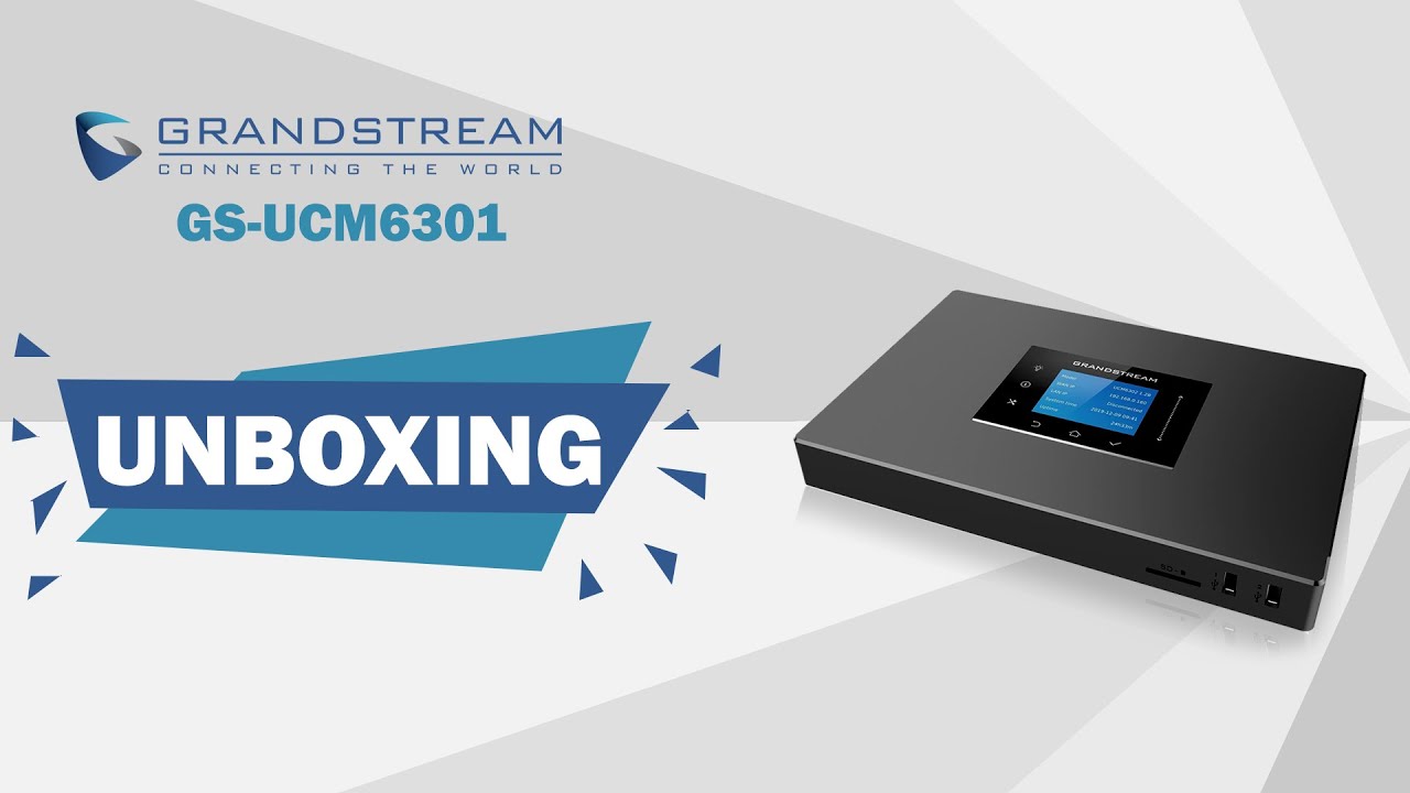 Unboxing video - GrandStream UCM6301 IP PBX 1FXO, 1FXS Appliance