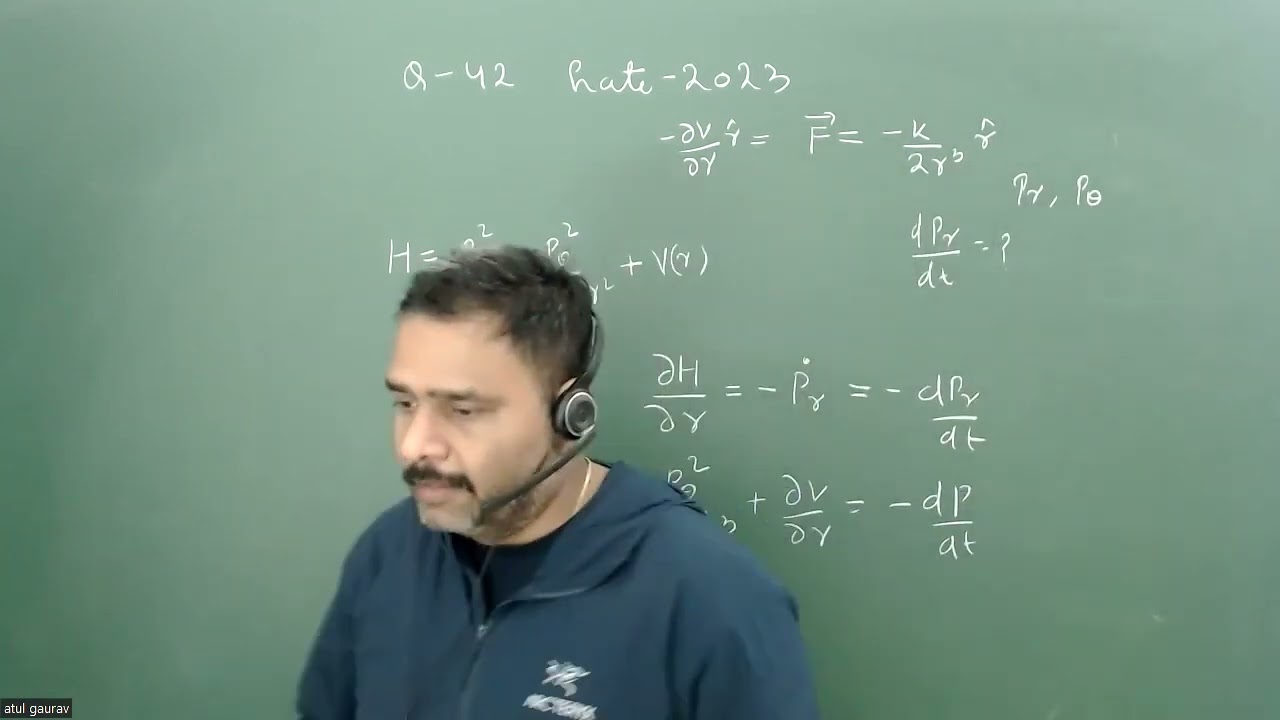 GATE 2023 Q.42 classical mechanics Hamiltonian