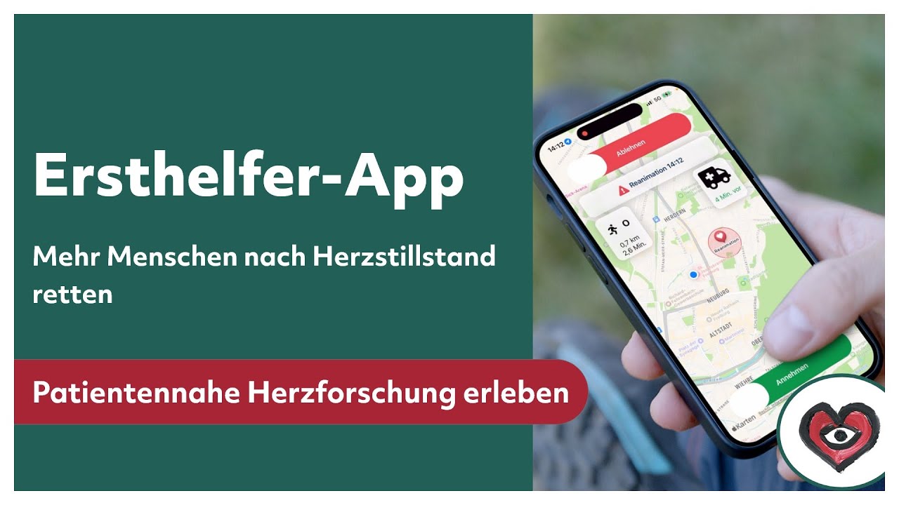 Ersthelfer-App: Mehr Menschen nach Herzstillstand retten