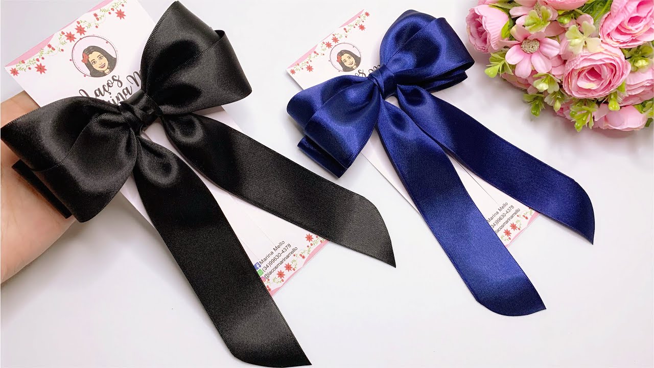 LAÇO COQUETTE VIRGÍNIA NA FITA DE CETIM/Tendência do Momento #tendencias 🎀By Marina Mello