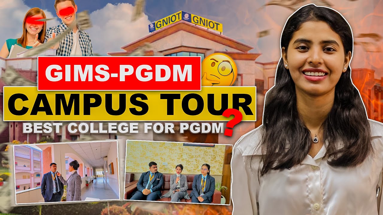 GIMS Greater Noida Campus Tour 🔥| GNIOT Greater Noida Review | Placement | Fees | PGDM Reviews