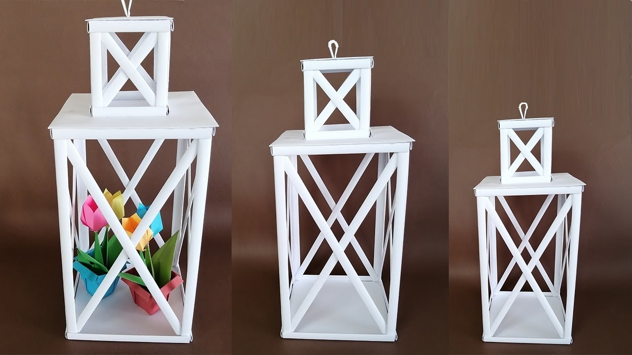Kağıttan Dekoratif Fener Yapımı / Paper Decoration Lantern Making - Decorations İdeas at Home
