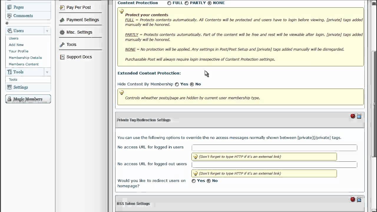 Magic Members Access Control