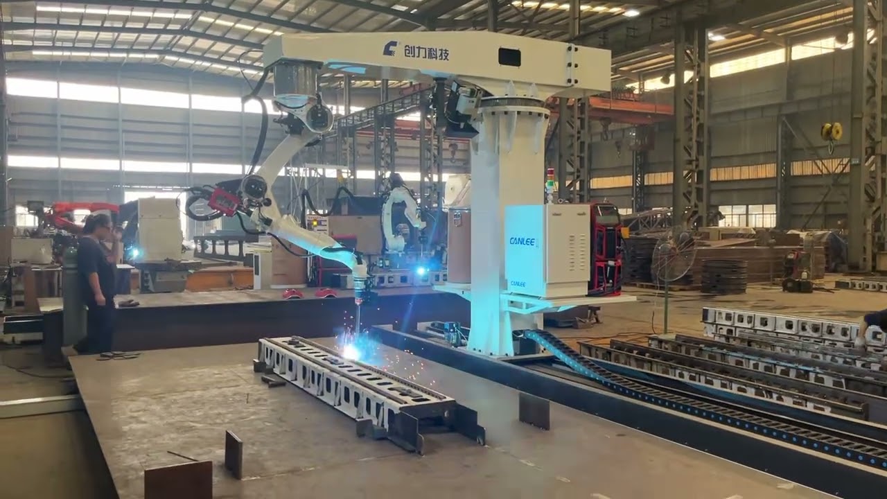 Cantilever Welding Robotic Systems with Rotary Arm
