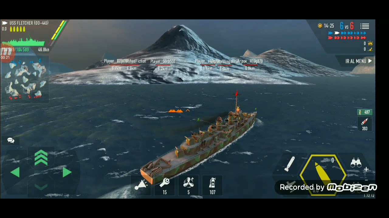 BATTLE OF WARSHIPS -⚓🇺🇲 USS Fletcher (DD-445) . Anti-tactical. Unpredictable and chaotic.