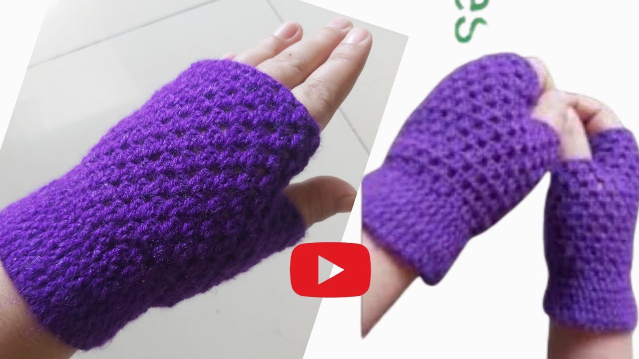 how to crochet  crochet fingerless gloves  for beginners  panja bunne tarika