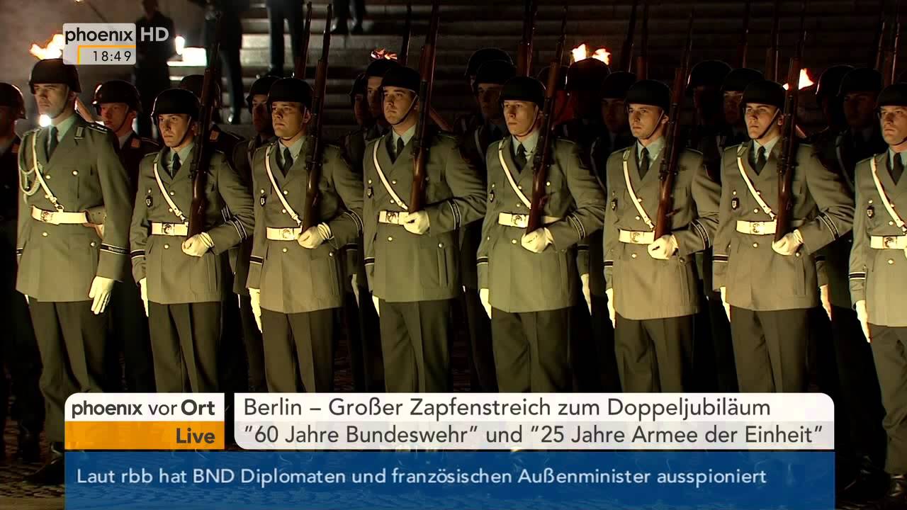 Großer Zapfenstreich „60 Jahre Bundeswehr“