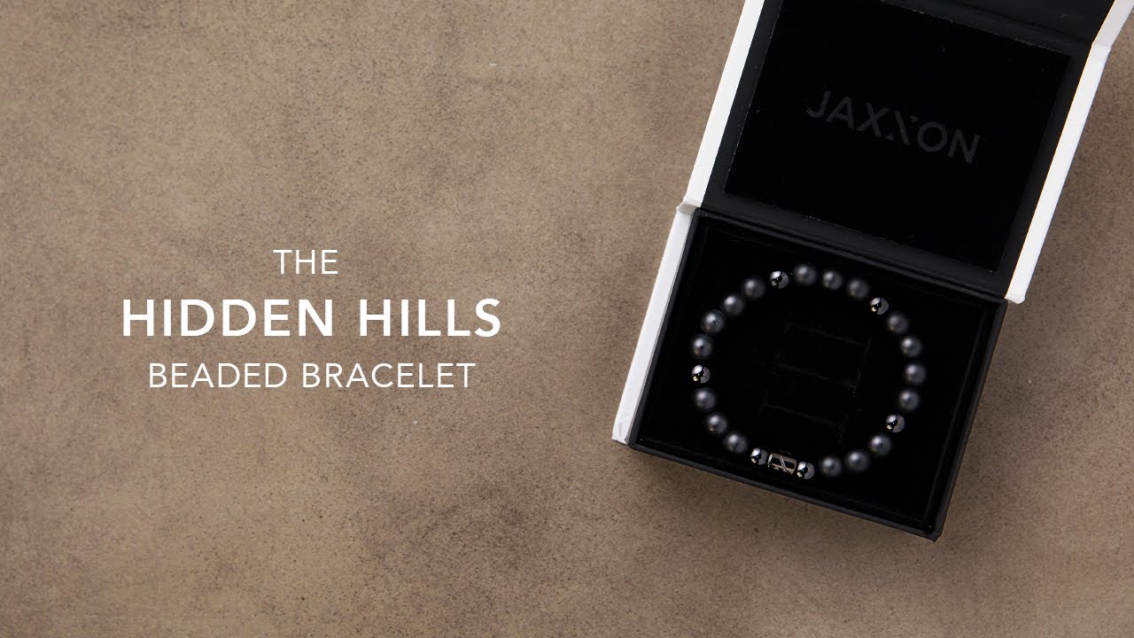 Men's Hidden Hills Beaded Bracelet with Black Detail | Men's Jewelry Unboxing | JAXXON