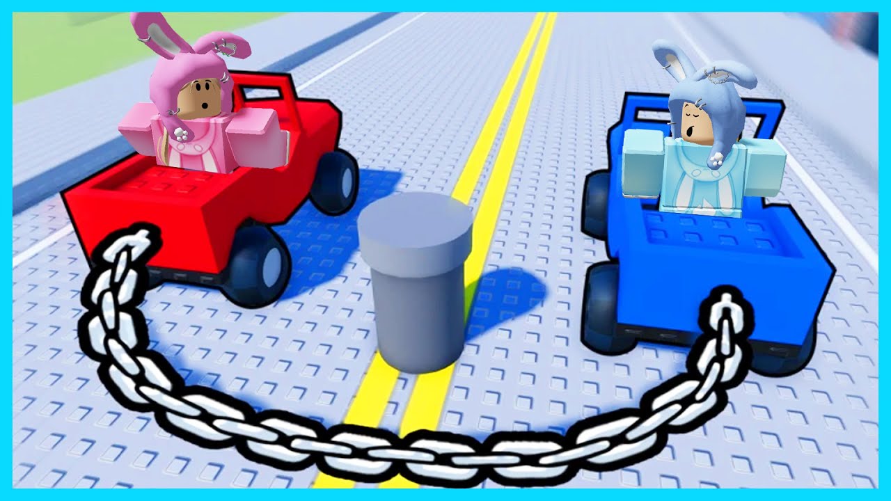 MIPAN & ZUZUZU Naik Mobil Yang Di Rantai Bersama & Lewatin Rintangan Susah! ROBLOX
