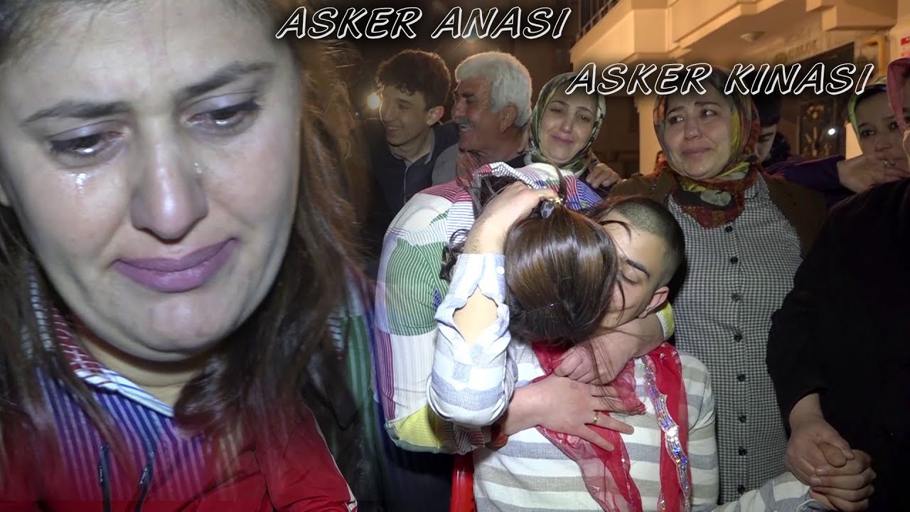 Grup Akıncı Askerin Kınası Yanarken Göz Yaşlarını Tutamayan Annenin Göz Yaşları AĞLATAN ASKER ANASI