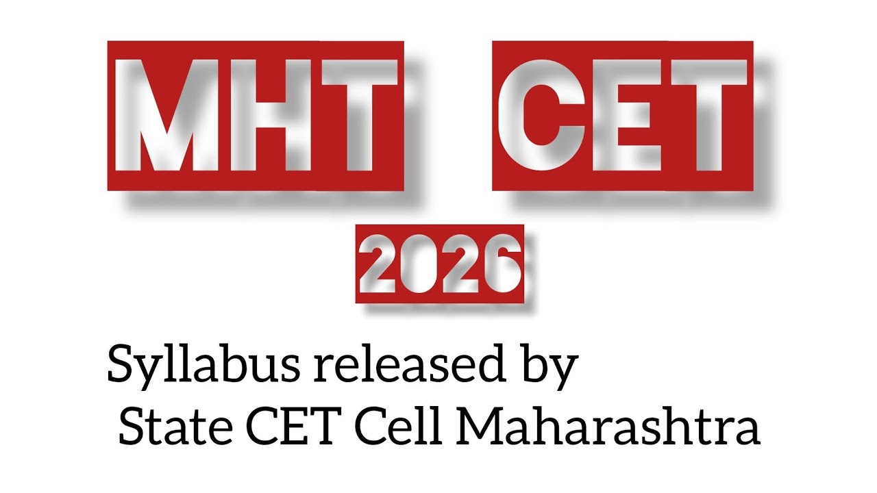 MHT CET Syllabus 2026|State CET Cell Maharashtra|