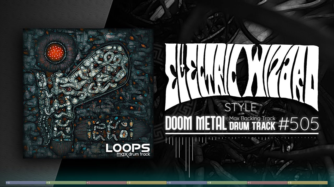 Doom Metal Drum Track / Electric Wizard Style / 70 bpm