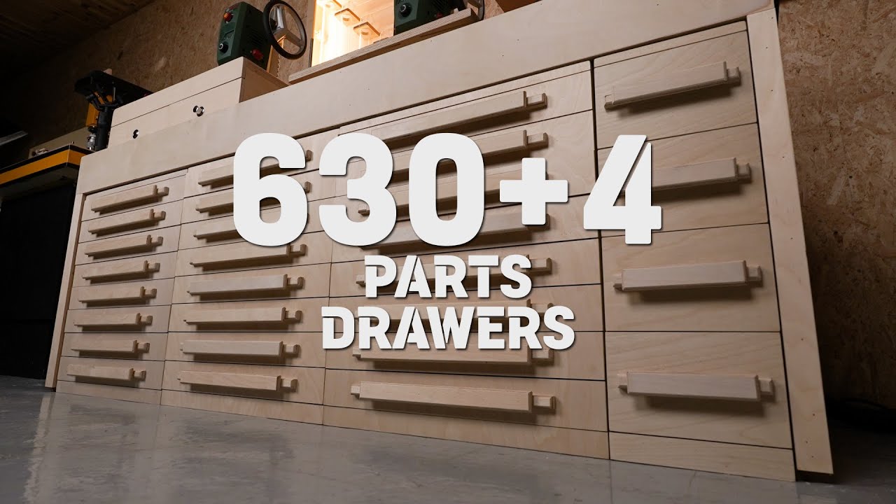 Ящик для хранения 634 деталей / переносной лоток / чертеж в комплекте / DIY