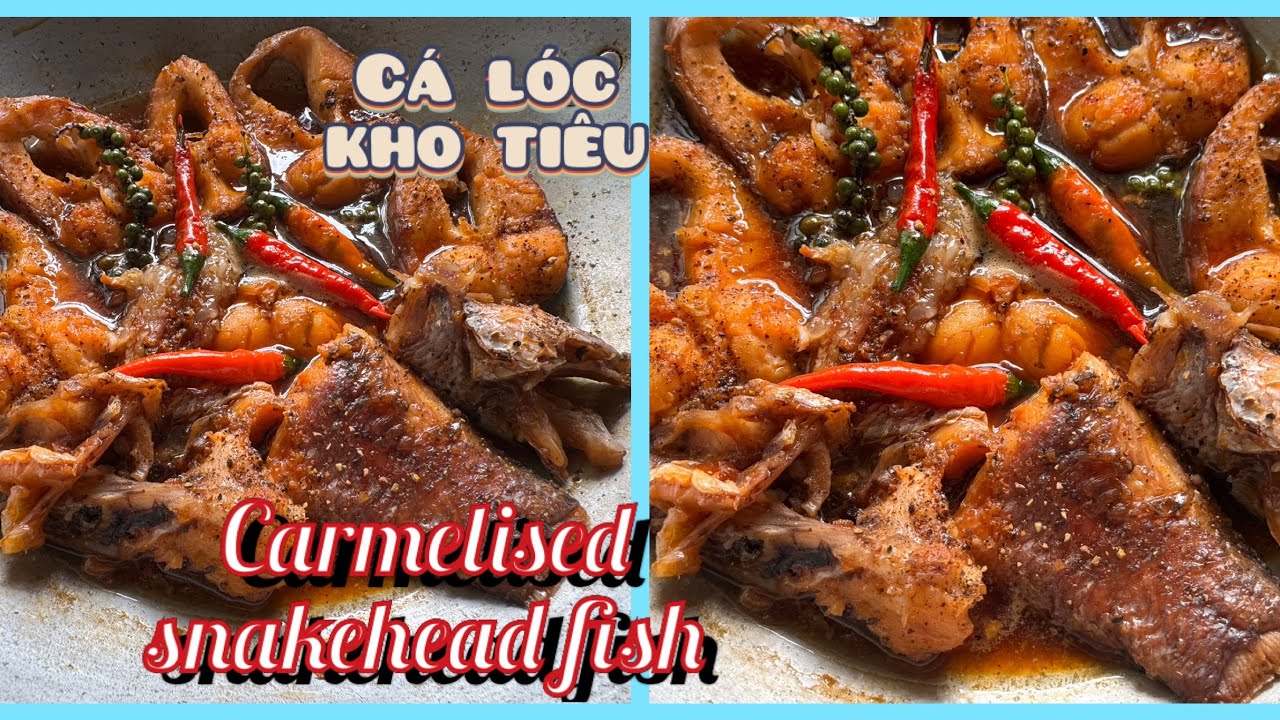 Cá lóc kho tiêu.#snakeheadfishcarmelised. #food #cooking #fyp #vietnamesetaste 
