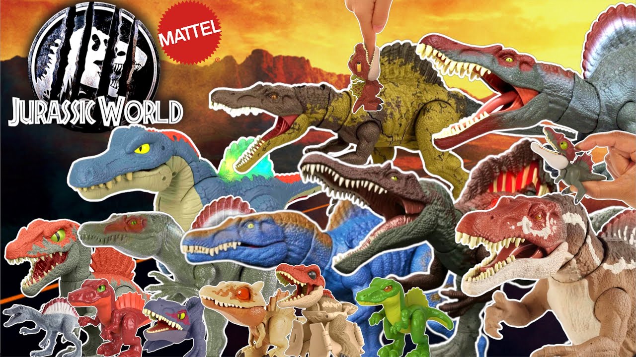 TODOS los SPINOSAURUS de JURASSIC WORLD de MATTEL | 2018 - 2024