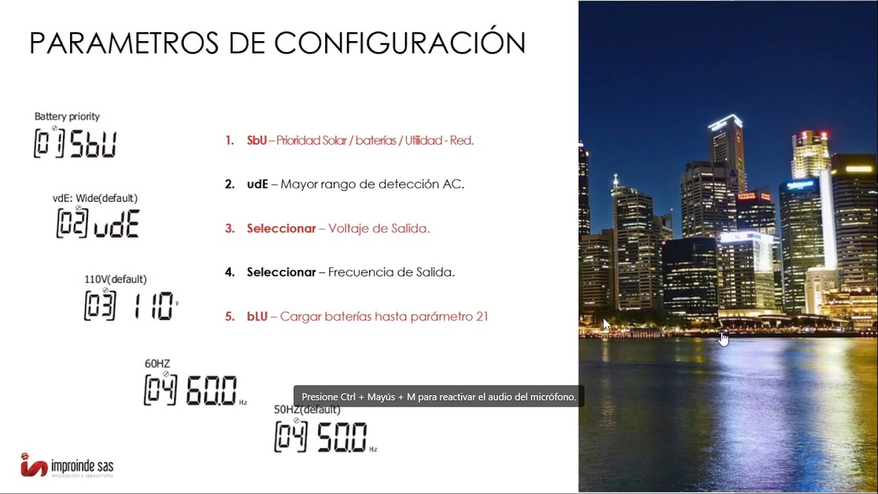 WEBINAR Inversores MUST Procet Como configurar adecuadamente y Tips para no Cometer Errores