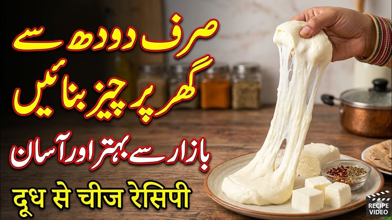 How to make Cheese at home with Milk | Perfect Mozzarella Recipe